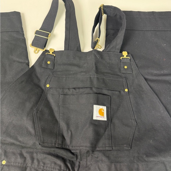 Carhartt Firm Duck Insulated Loose Fit Bib Overalls NWT XL Short - Picture 4 of 7
